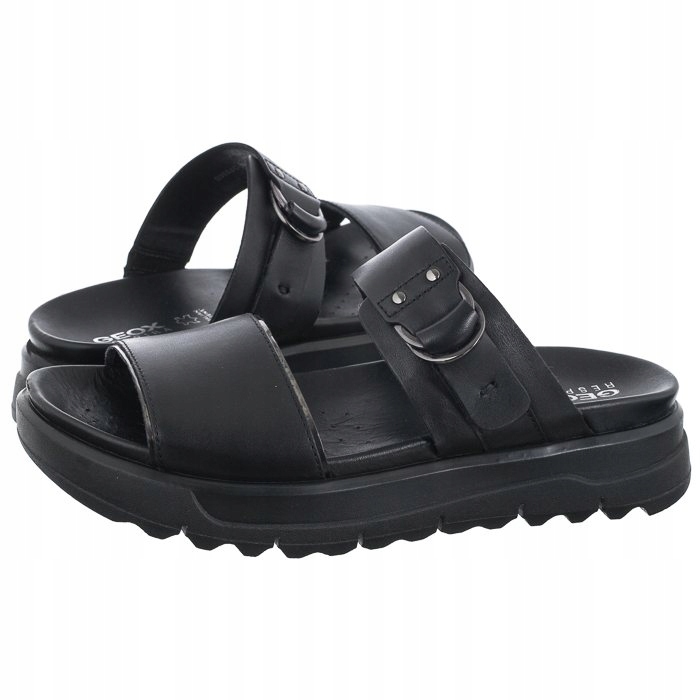 Boty Nazouváky Dámské Kožené Geox D Xand 2 Černé