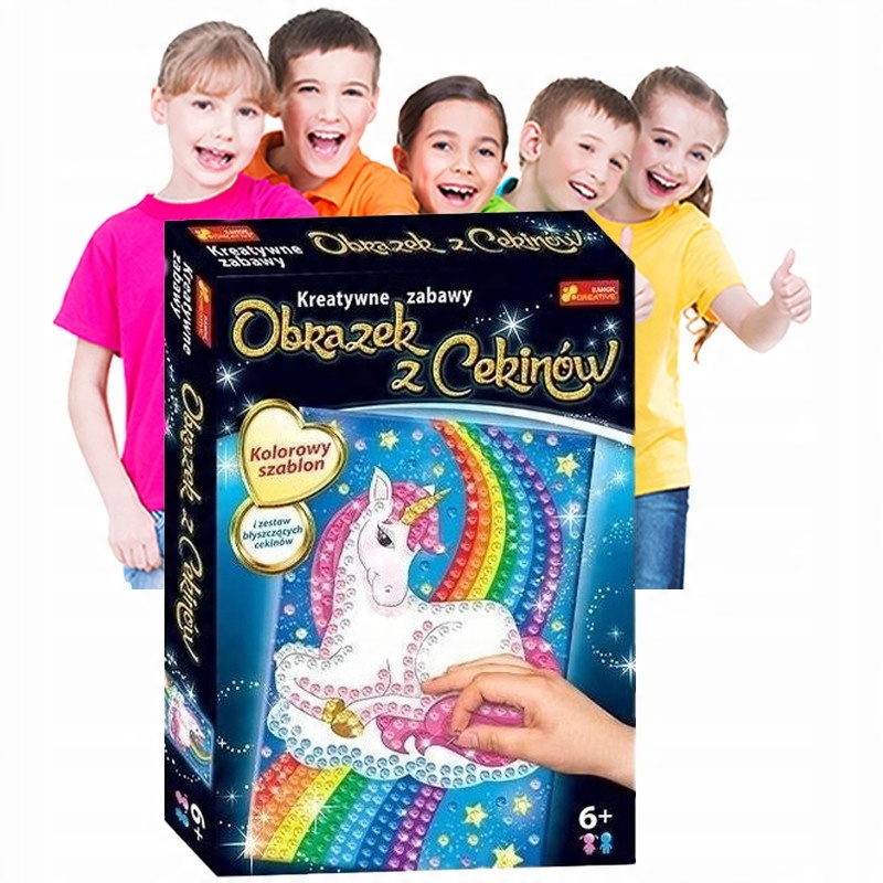 

Cekinowe Obrazki Zestaw Jednorożec dla Dziecka