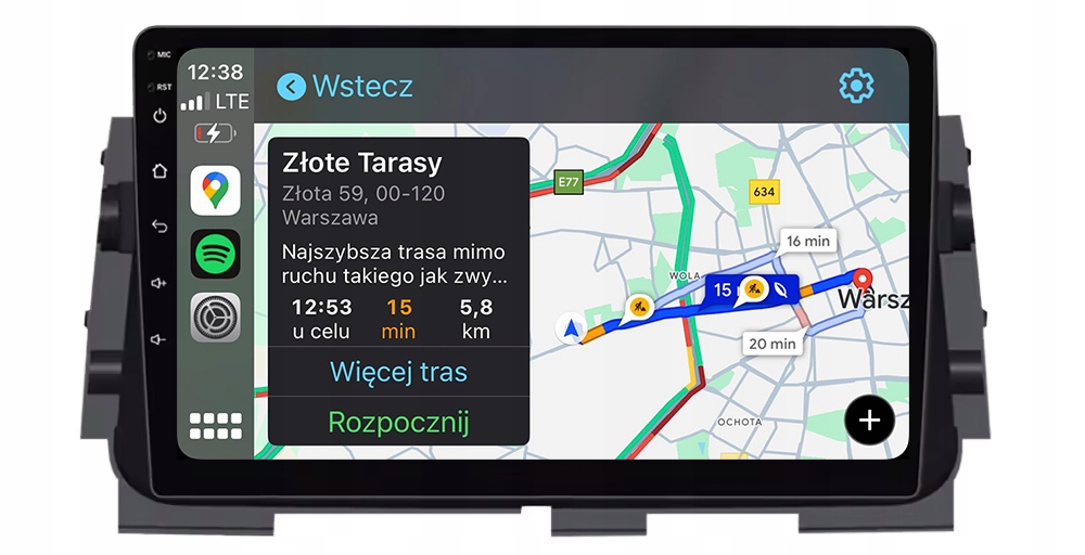 Nissan Micra K14 Rádio Navigace Android Carplay Mapy Aplikace