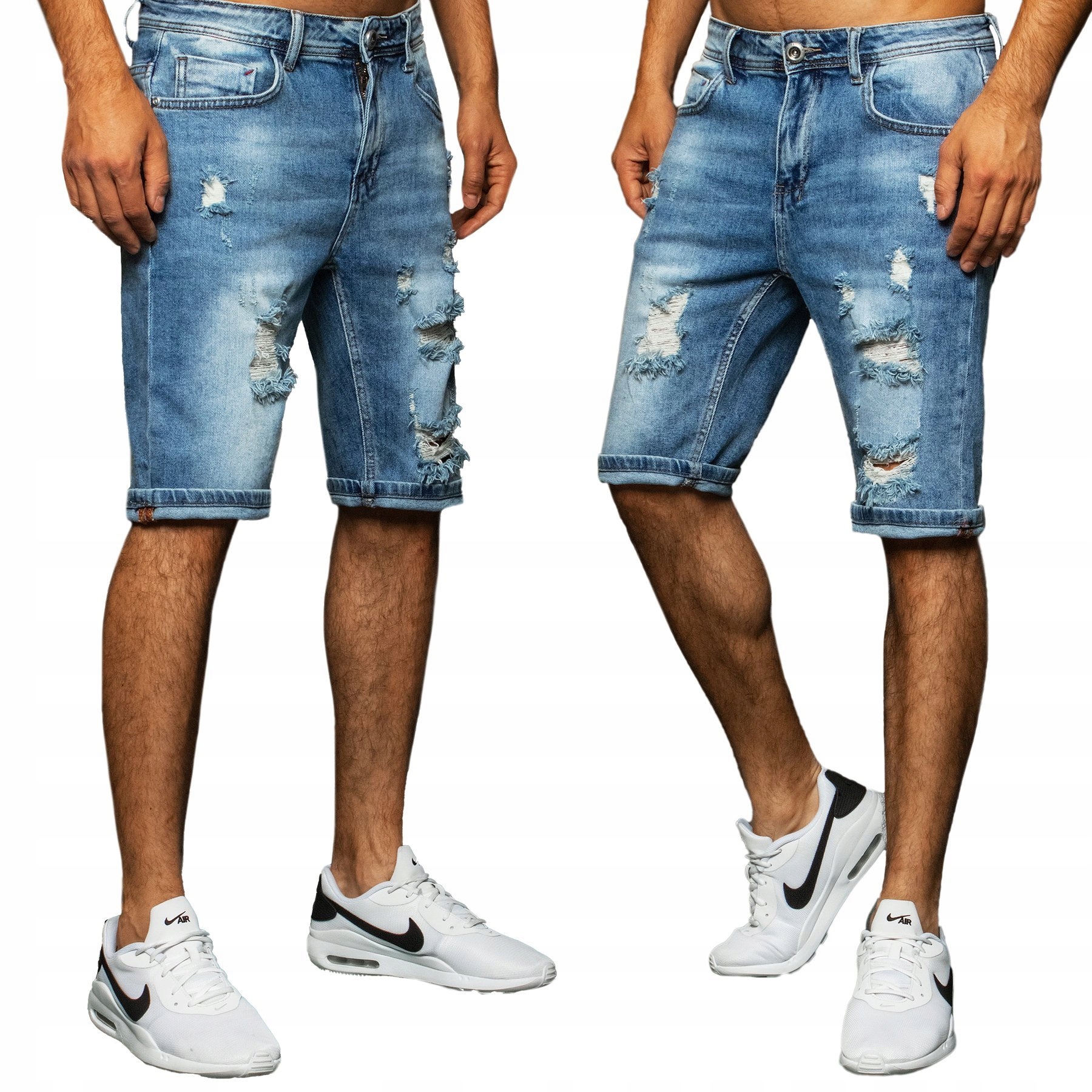 

Męskie Krótkie Spodenki Szorty Jeans sx1516 - 37