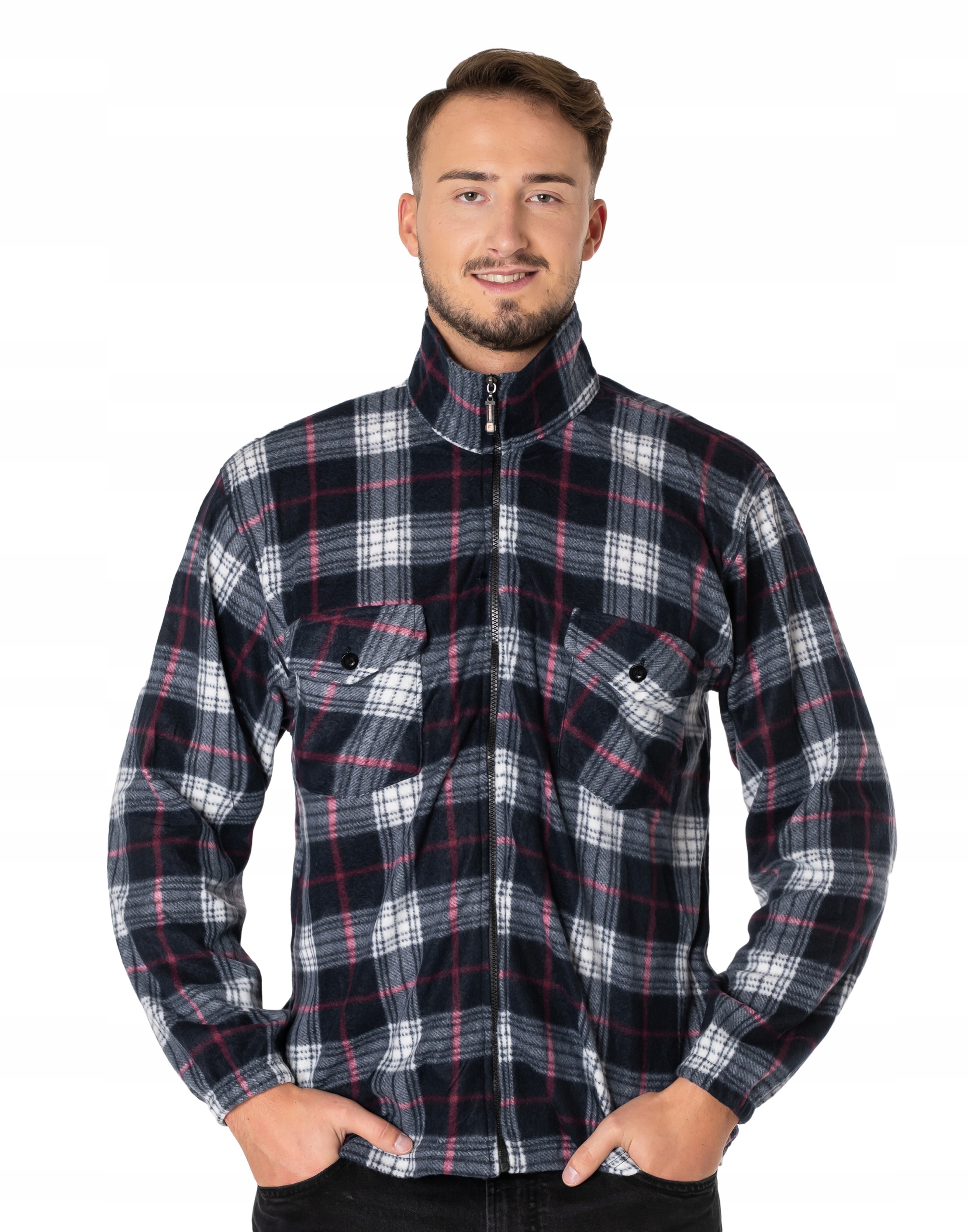 

Ciepła Koszula Polarowa Męska Ocieplana 231-05 r L