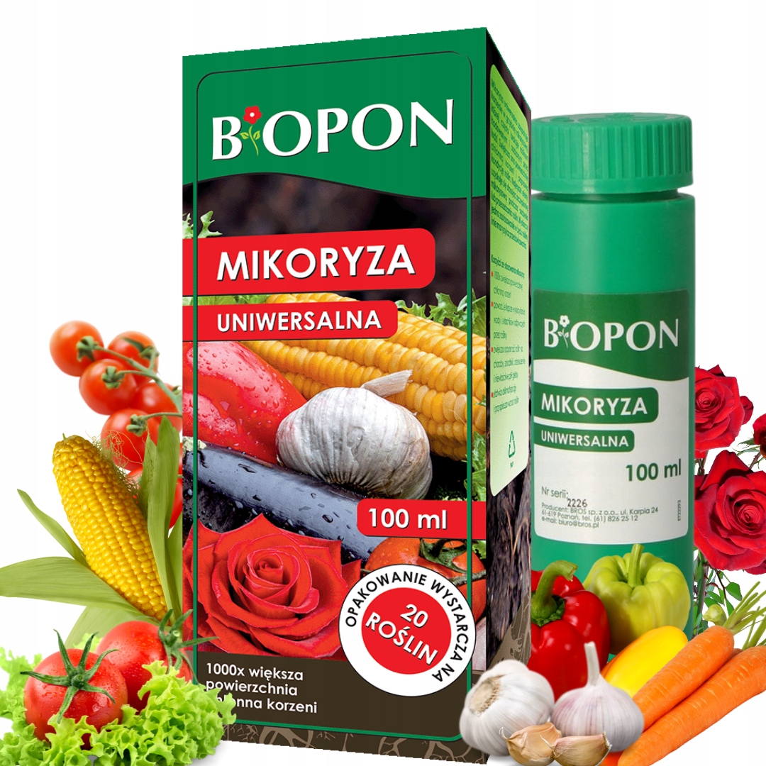 MIKORYZA UNIWERSALNA SZCZEPIONKA warzywa kwiaty drzewka 100mlx2szt. BIOPON EAN (GTIN) 5904517008335