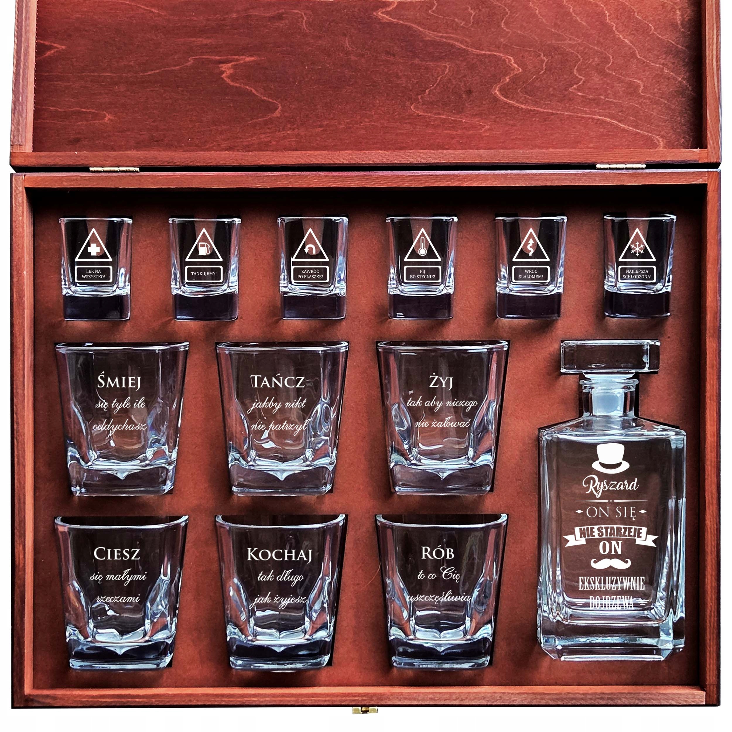 Sada Vip v4.0 Karafa 6 sklenic 6 sklenic dárek k narozeninám