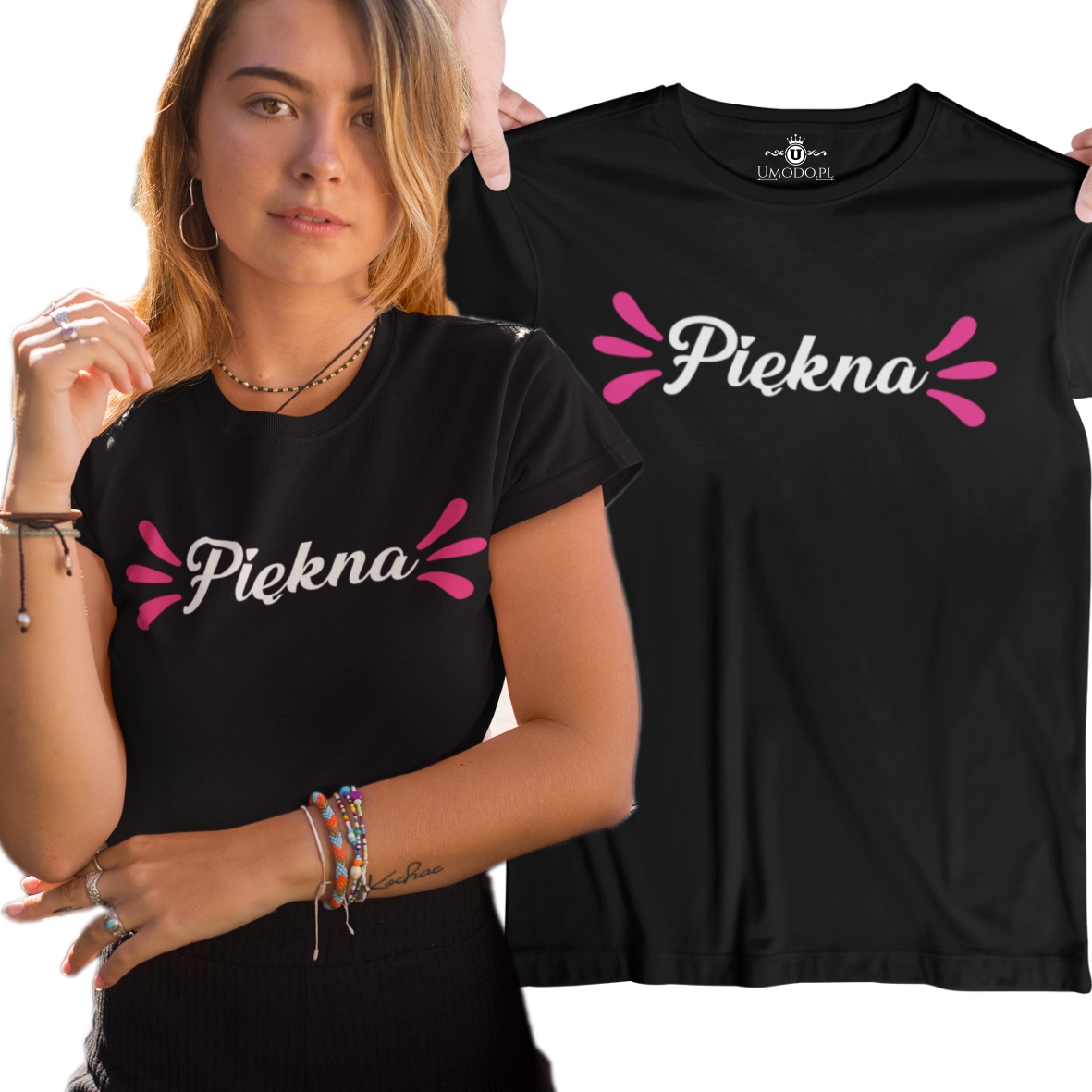 

Koszulka z nadrukiem Walentynki - Piękna