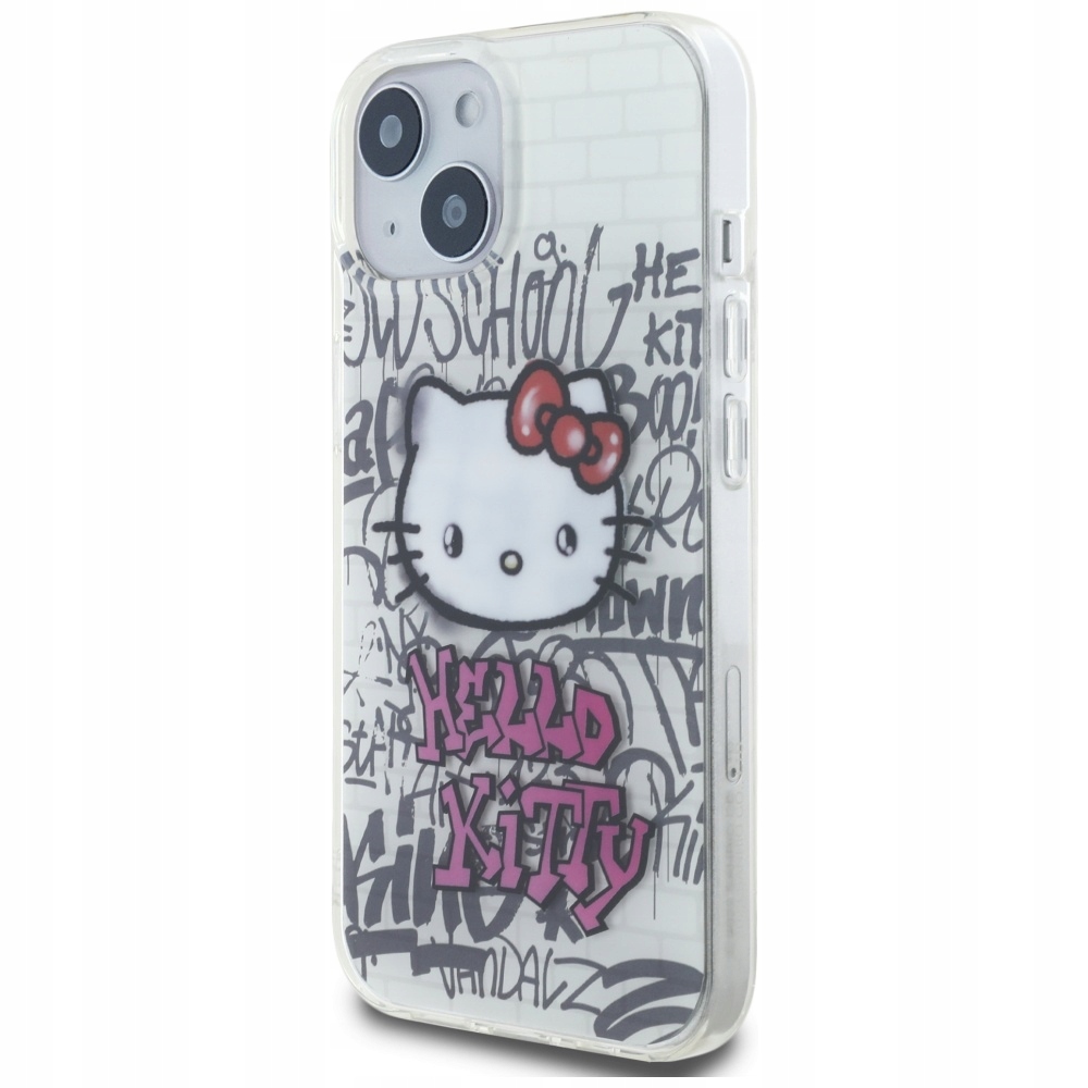 Hello Kitty Etui Hardcase Do Iphone 13 14 15 6.1 Z Kitty On Bricks Graffiti