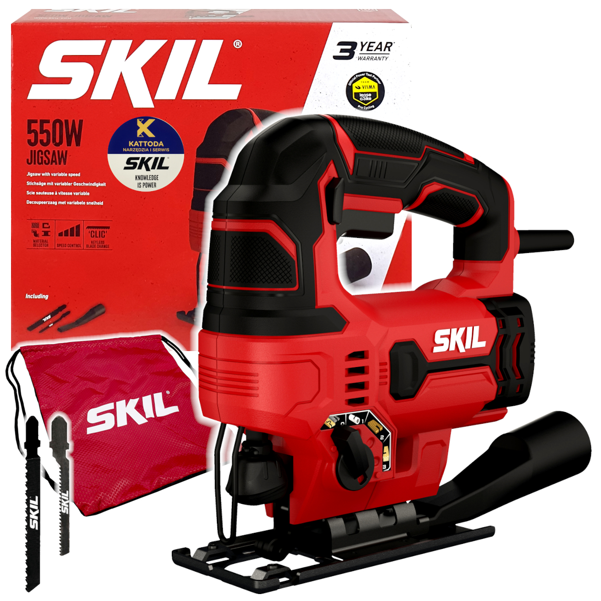 Wyrzynarka Skil 4530 Aa 550W 2 Brzeszczoty