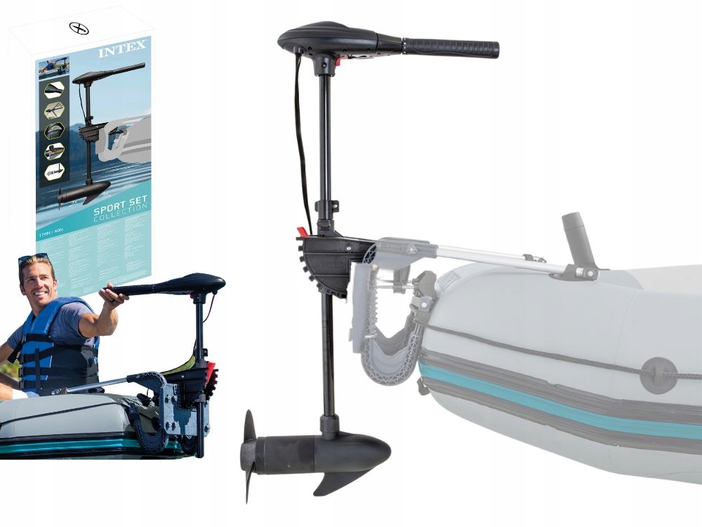 Silnik Elektryczny do Pontonu 420W 40lb 8 Biegów Intex 68631 Model 2026