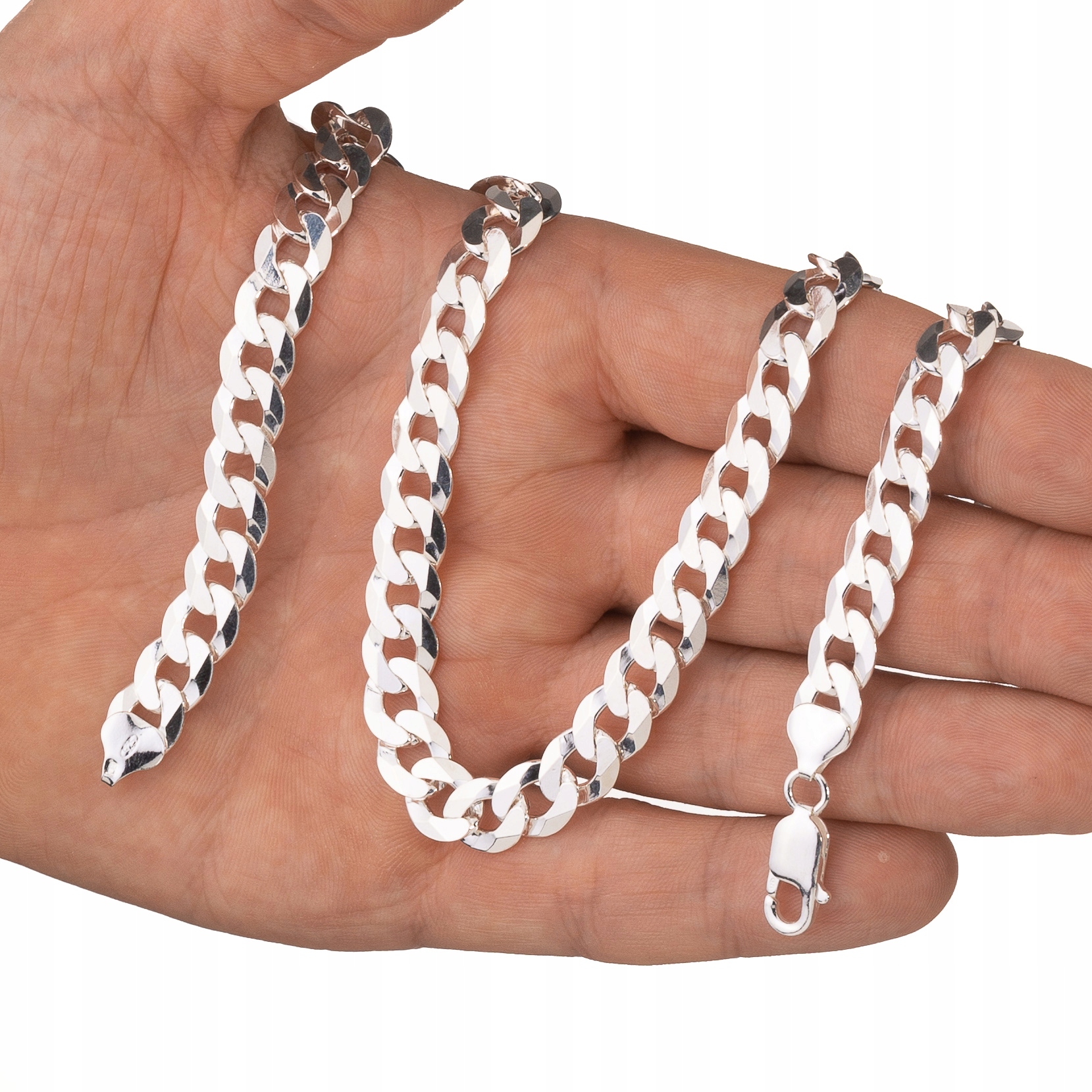 Stříbrný Řetízek Pancíř 50 CM Řetěz 9,1 MM 925