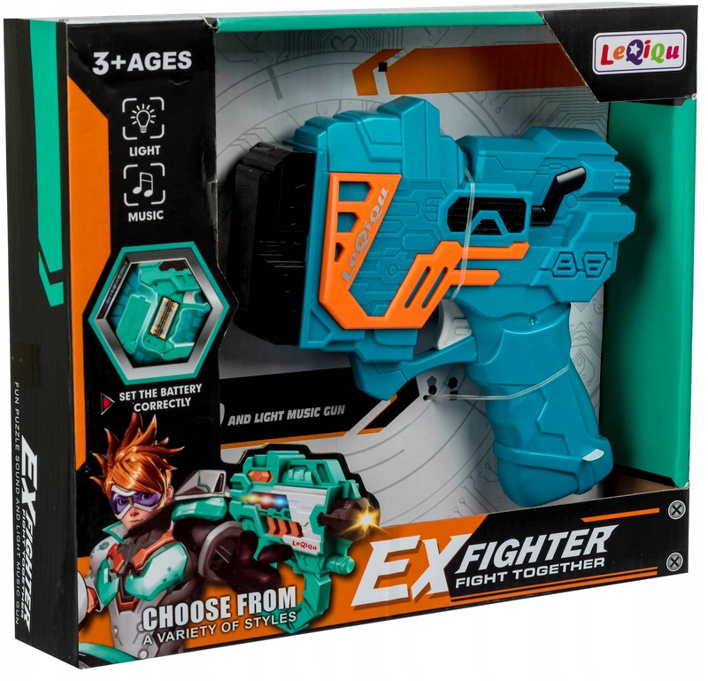 PISTOLET KOSMICZNY DEZINTEGRATOR ŚWIATŁO/DŹWIĘK Kod producenta AMAD03386