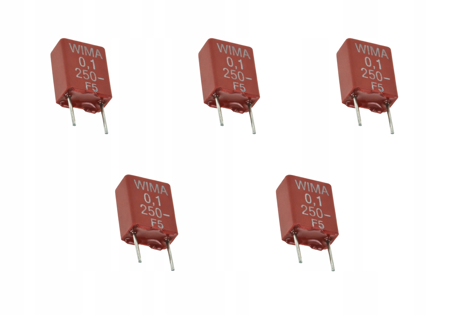 5X полиэфирный конденсатор 100NF 250V DC/160V AC