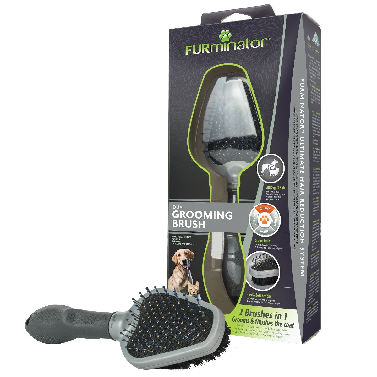 

FURminator dwustronna szczotka dla psa i kota