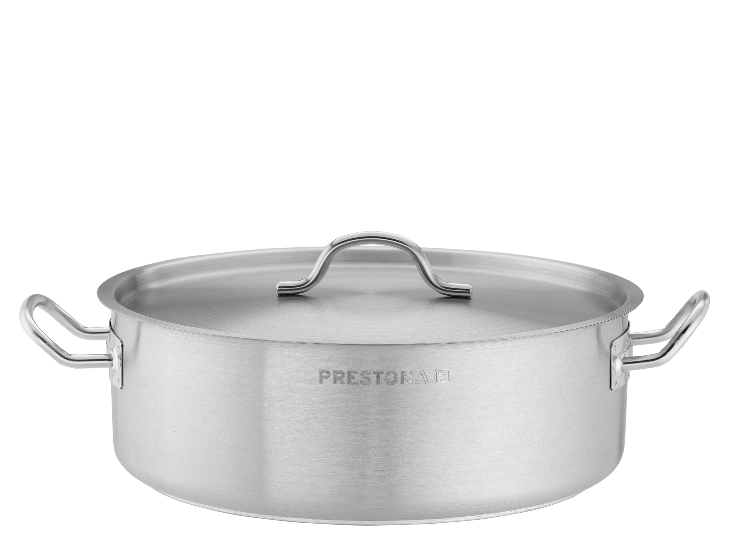 Hrnec Indukce Nerezový 7 L Nízký 300 mm Třívrstvé Dno Technica