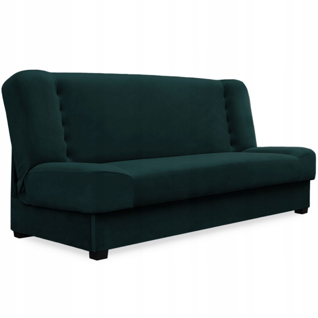 Dvoumístná Pohovka Zelená Rozkládací pohovka s funkcí spaní Piano