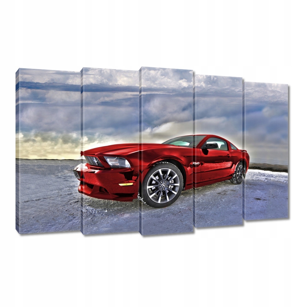 Obraz 150x95 Červený Ford Mustang