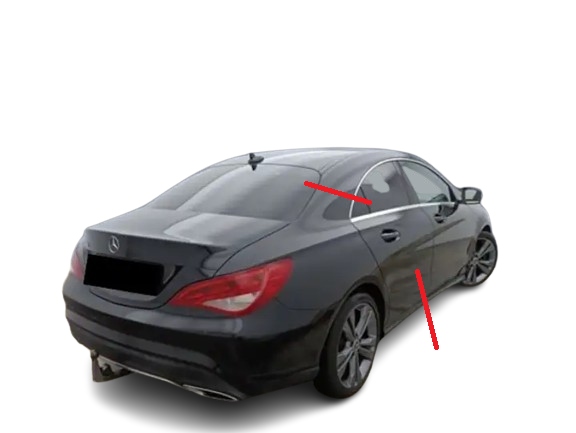 MERCEDES КЛА W117 ЧЕТВЕРТИНА КРИЛО ЗАД. ЗАДНІЙ ПРАВИЙ