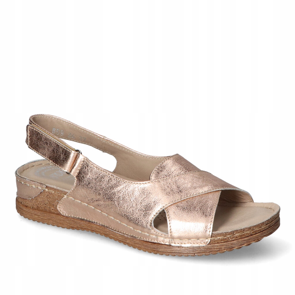 Sandály Waldi 0659 Zlatá lico 38