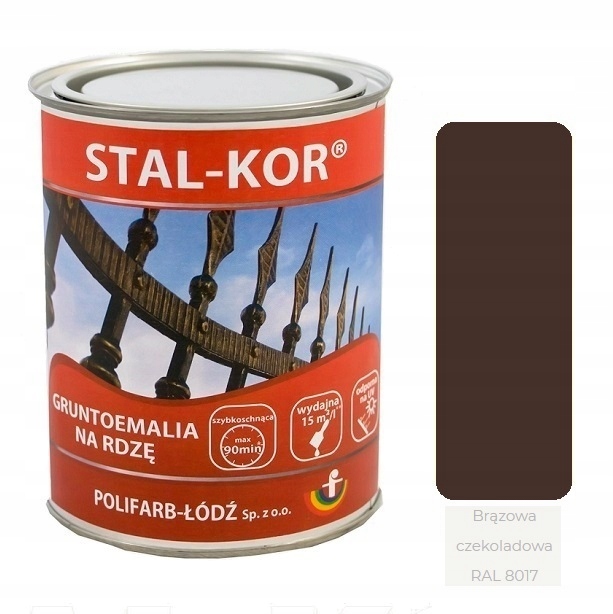 

Stal-kor na rdzę 0,8L Brązowa Czekolada