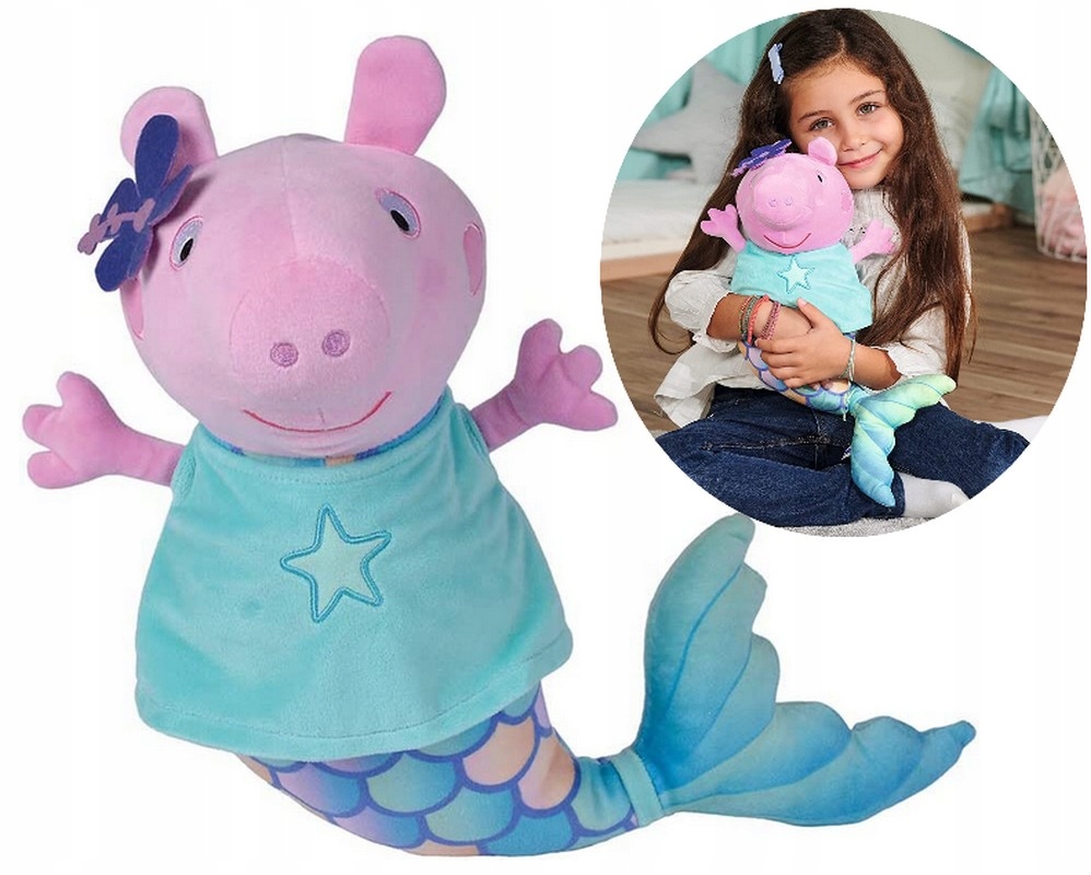 

Świnka Peppa Maskotka Pluszowa Syrenka 30 cm