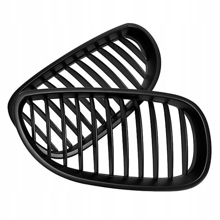 GRILL NERKI BMW E60 E61 2003 2010 CZARNY MATT Installation side front