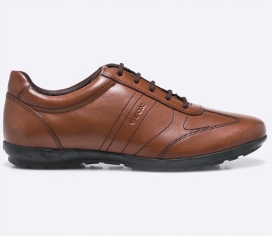 Geox Pánské Polobotky Hnědé S Vázaným Logem 40 6AA