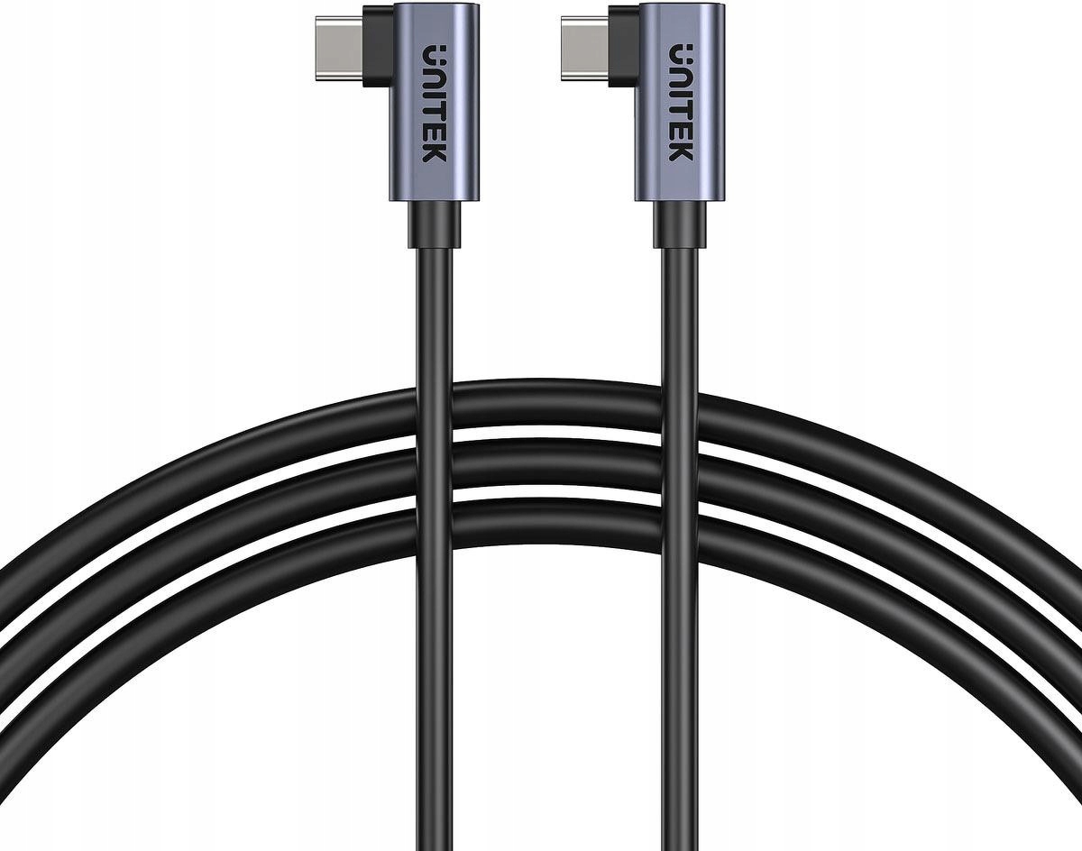 Unitek kabel Usb-c do Usb-c Pd 100W podwójny 90 stopni, 0,5m