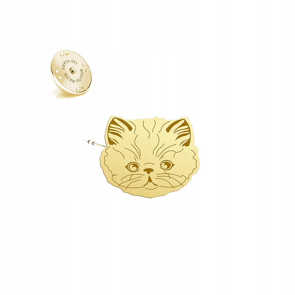 Odznak s Perskou kočkou 925 Šperky Dárek Žena Dedikace Bonus