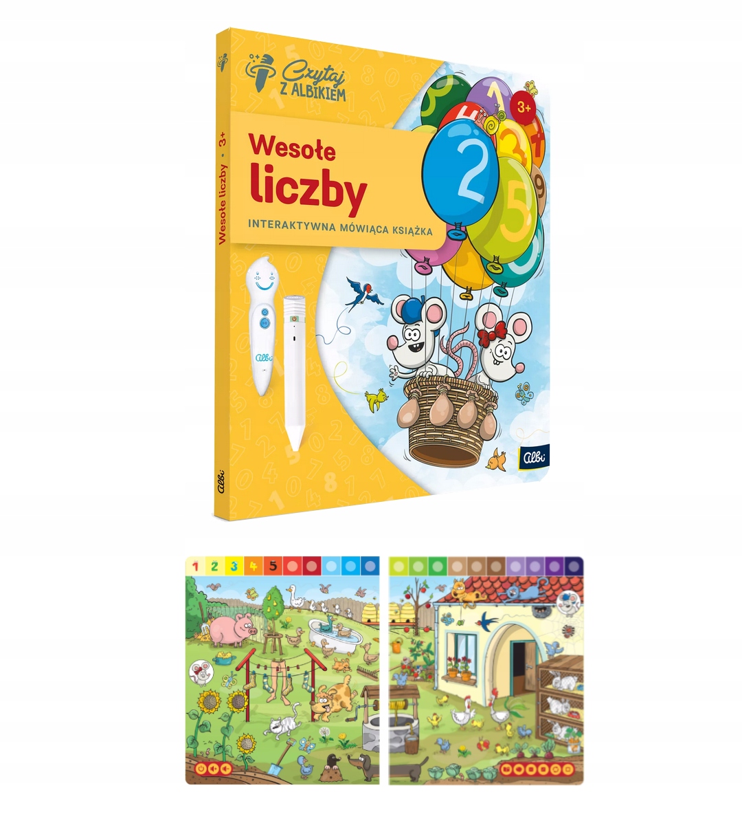 Czytaj Z Albikiem Interaktywna Książka Wesołe Liczby Edukacyjna Dla 3LATKA+