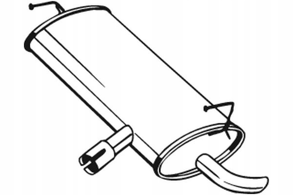 BOSAL TŁUMIK UKŁADU WYDECHOWEGO TYŁ NISSAN QASHQAI I 2.0 02.07-04.14