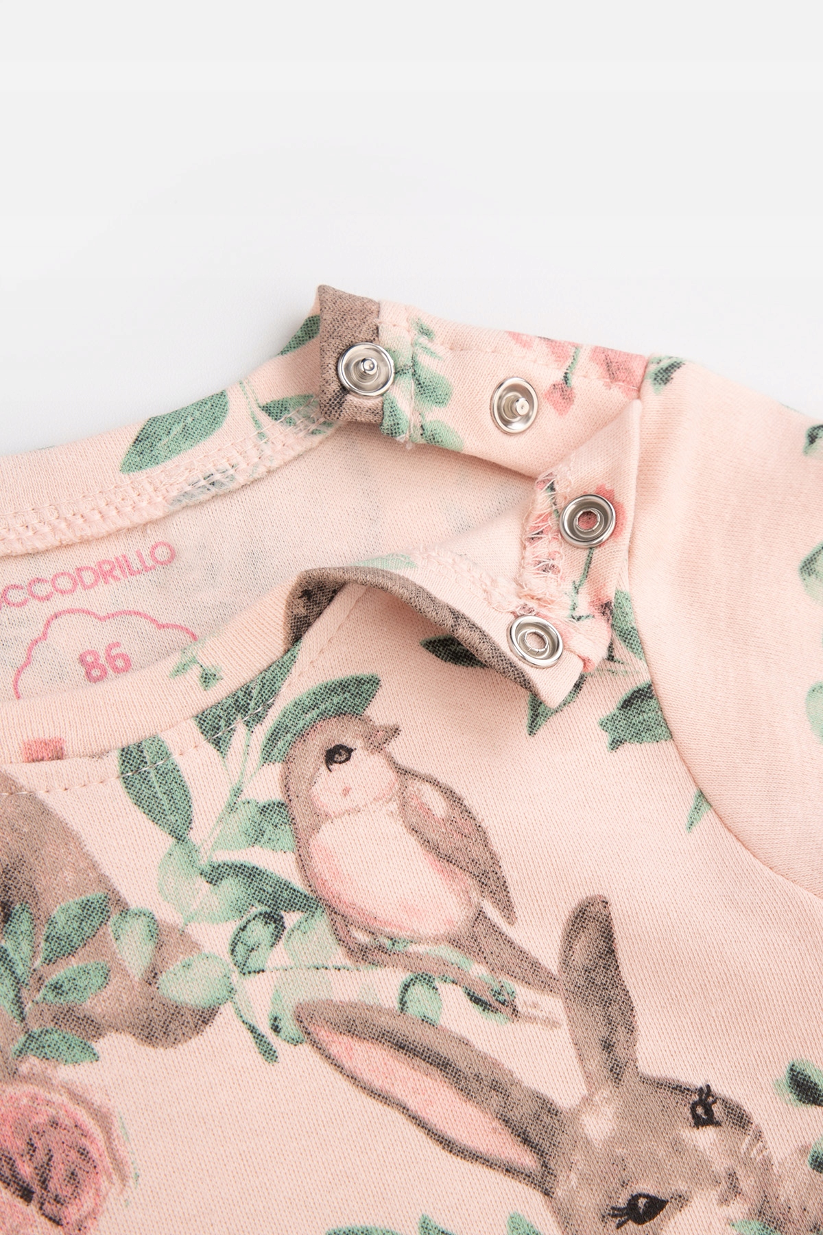 Body Dla Dziewczynki 86 Różowe Body Niemowlęce Coccodrillo WC4 Marka Coccodrillo