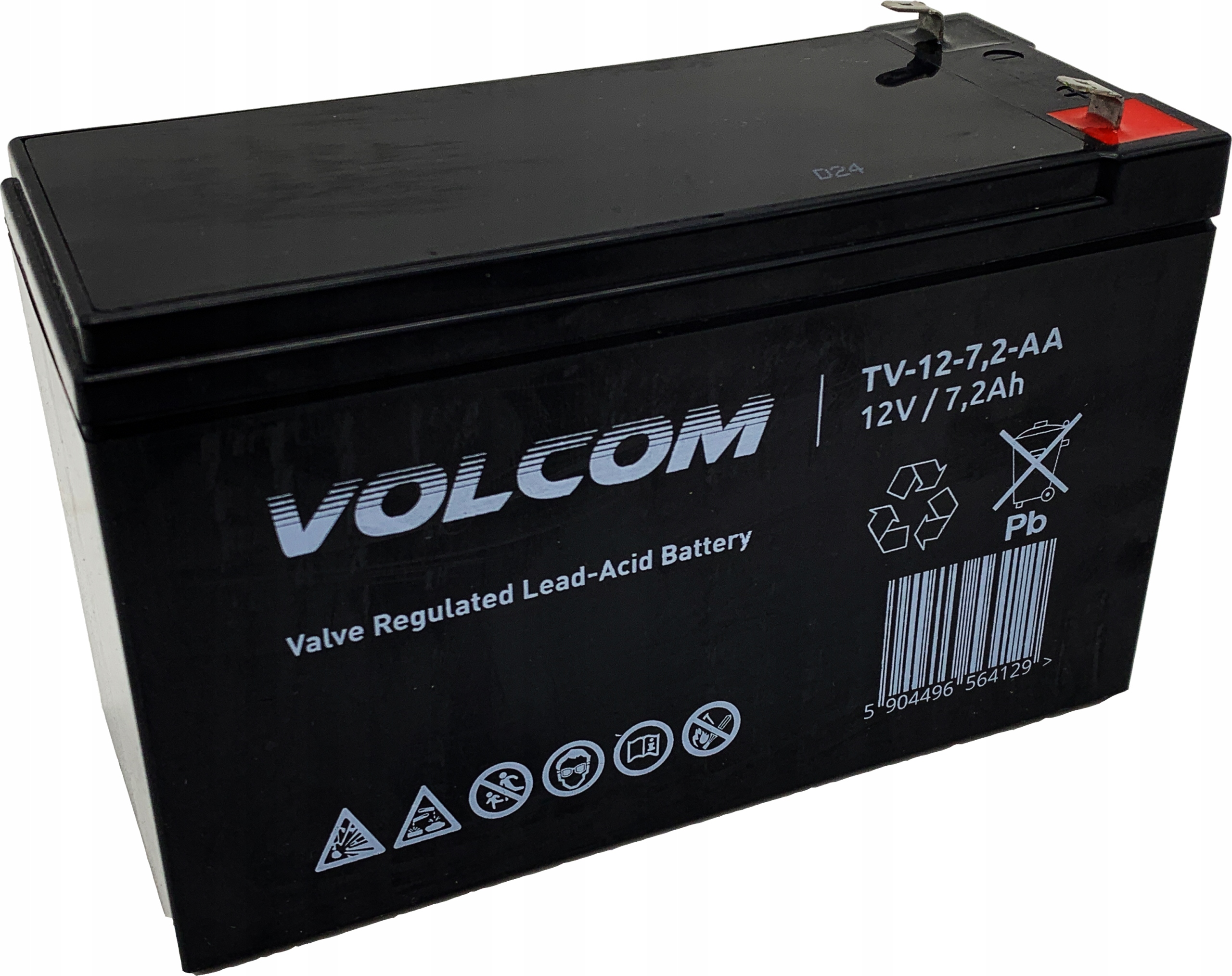 

Akumulator Agm 12V 7.2Ah (wymiar 7Ah) Mocny Do Ups