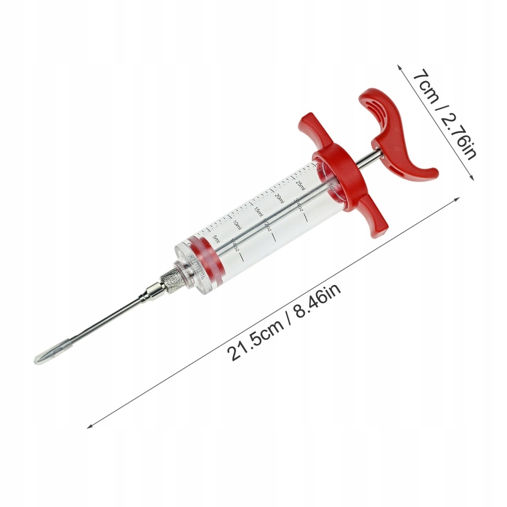 BBQ Meat Syringe Marinade Injector with Stainless Marka bez marki