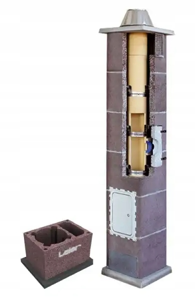 Keramický komínový systém Leier Turbo 15 m fi 180 komínový set plynový olej +1W