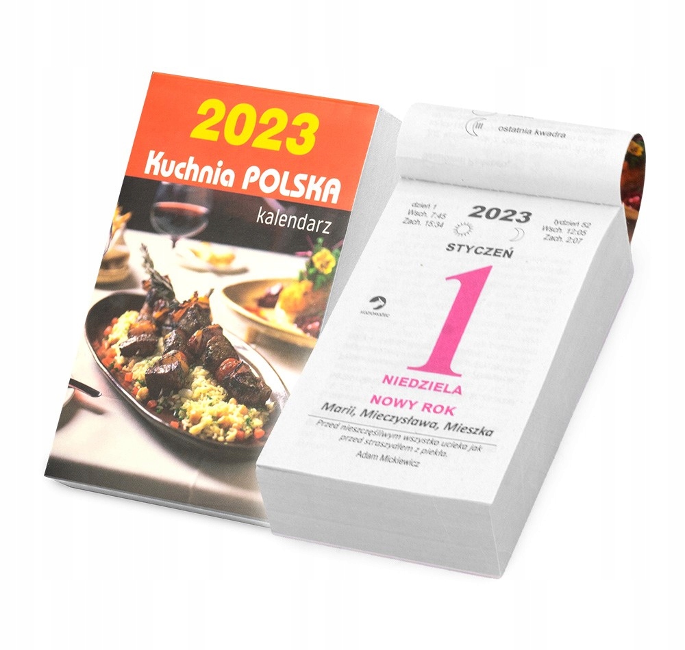 

Kalendarz 2023 B7 Zdzierak kuchnia polska zrywany