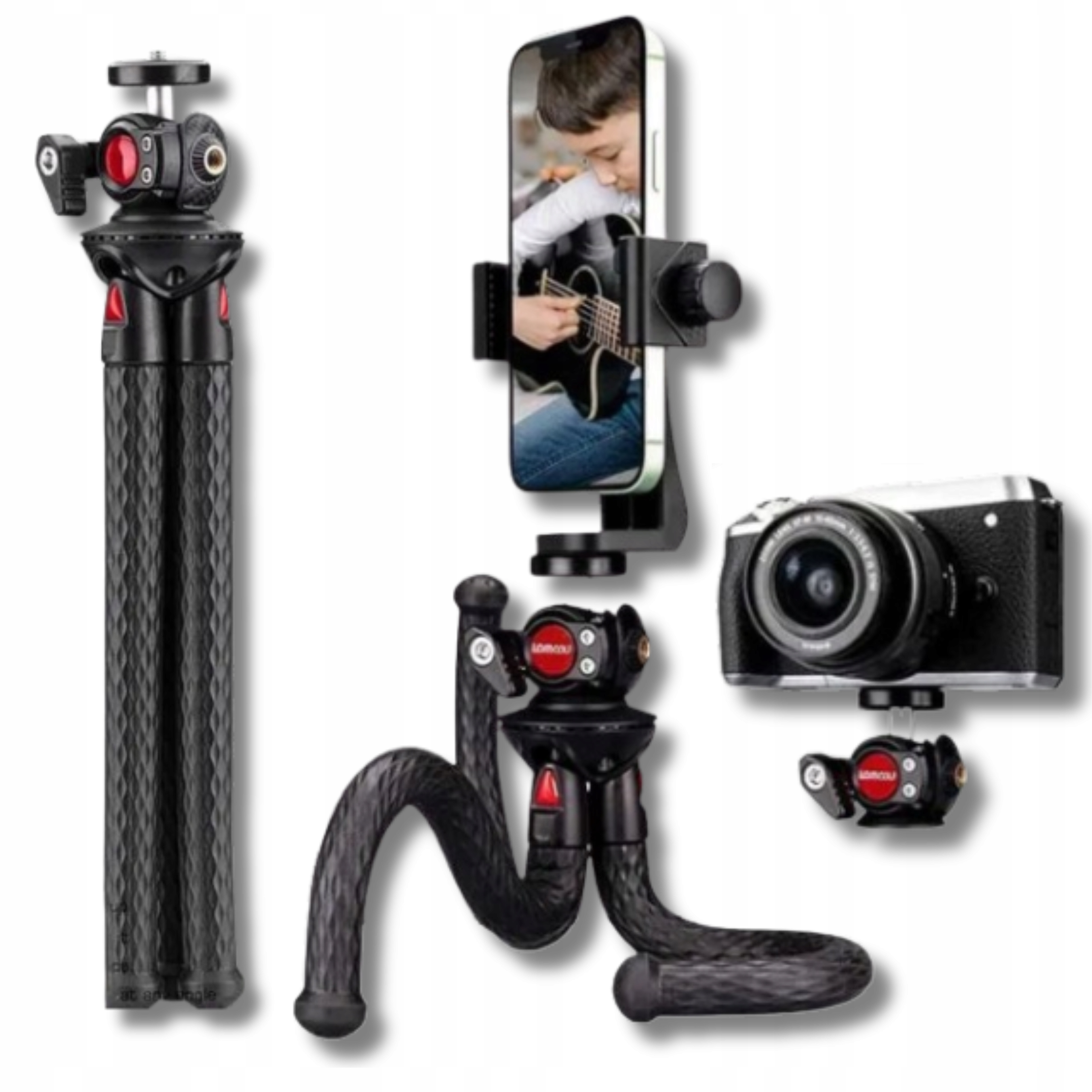 Statyw Do Telefonu Smartfona Kamery Kij Selfie Uchwyt Adapter Go Pro