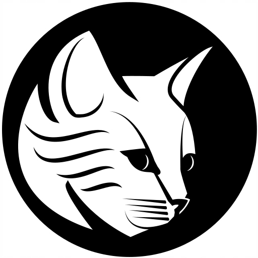 

Naklejka Kot w Okręgu Medalion 10x10cm