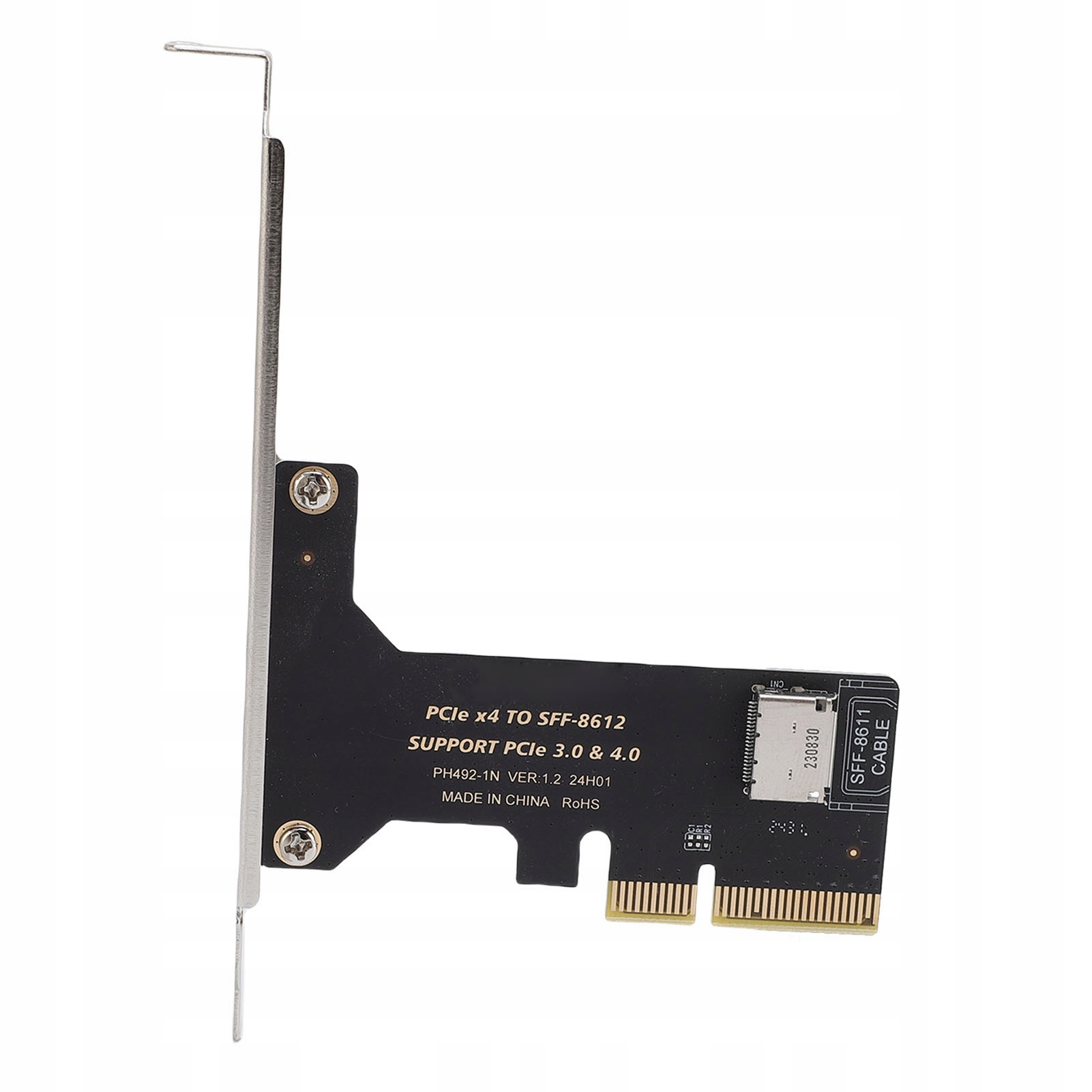 PCIe4.0 X4 do karty Oculink U.2 SSD 64bps PCIe X4 do SFF8611 8612 QA