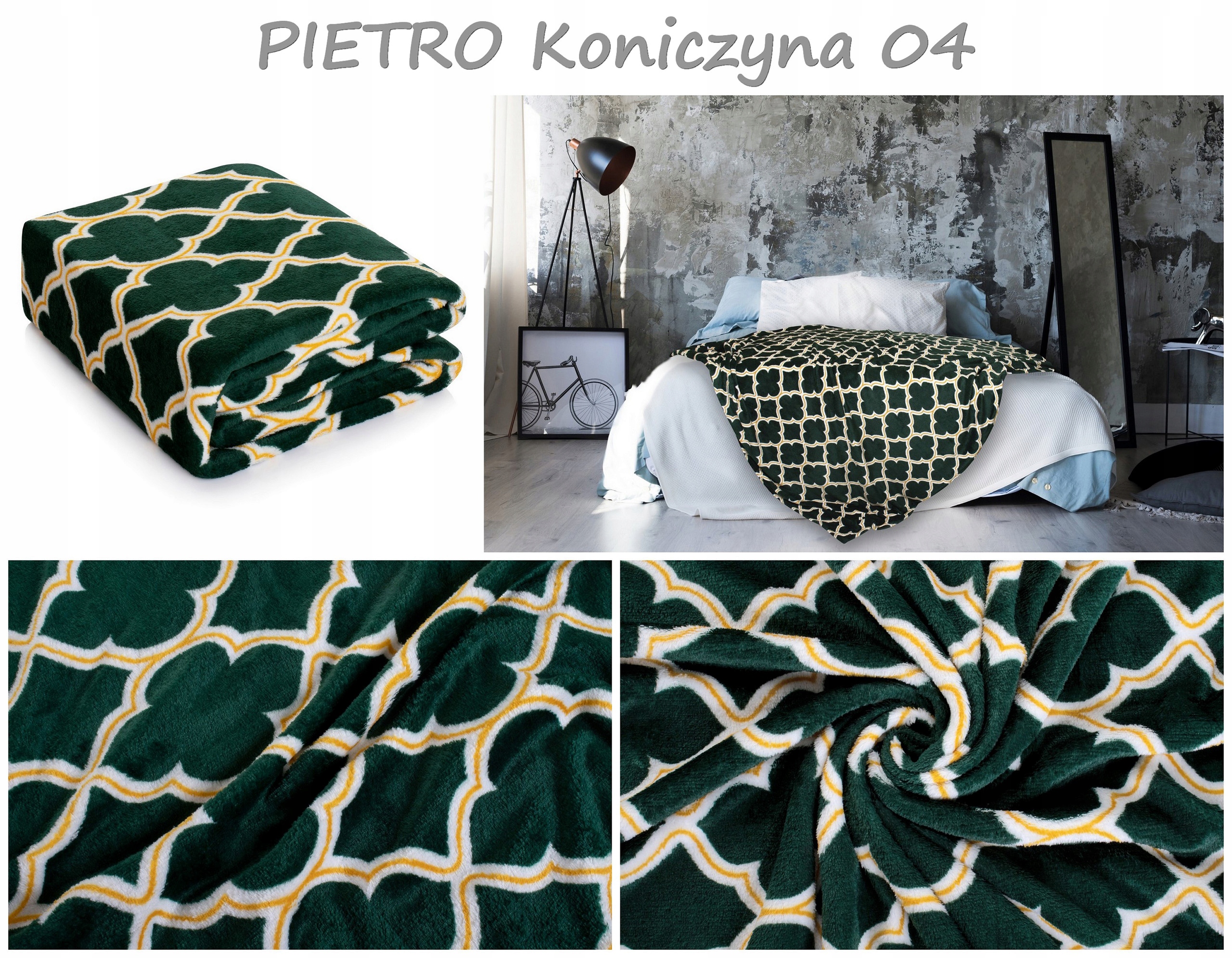 Miękki Koc narzuta na łóżko 200x220 Mikrofibry Szerokość produktu 200 cm