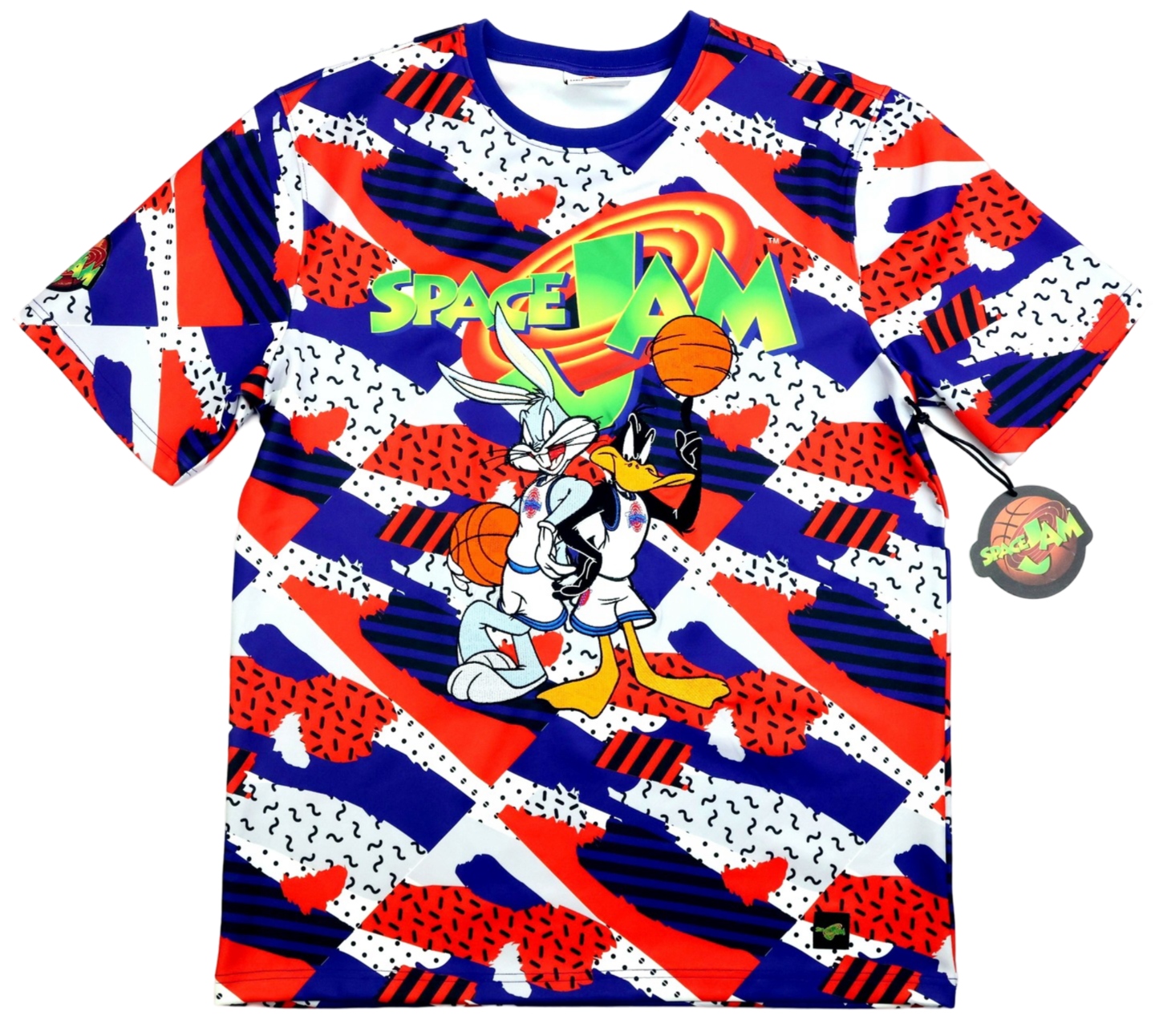 Pánské tričko Space Jam Tune Squad Králík Bugs Daffy Výšivka Potisk L