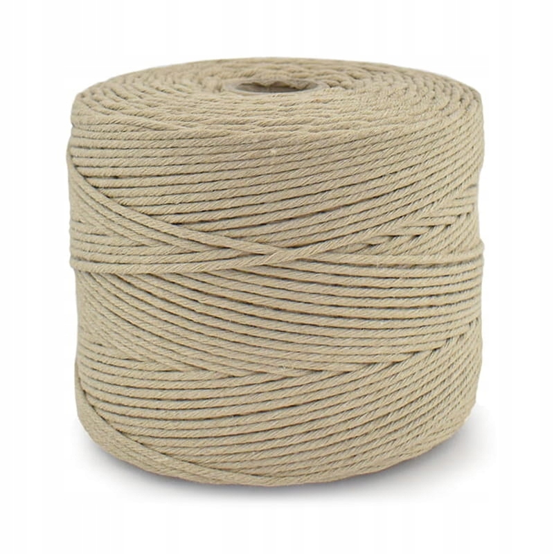 Sznurek bawełniany do makramy 2mm 50m cappuccino