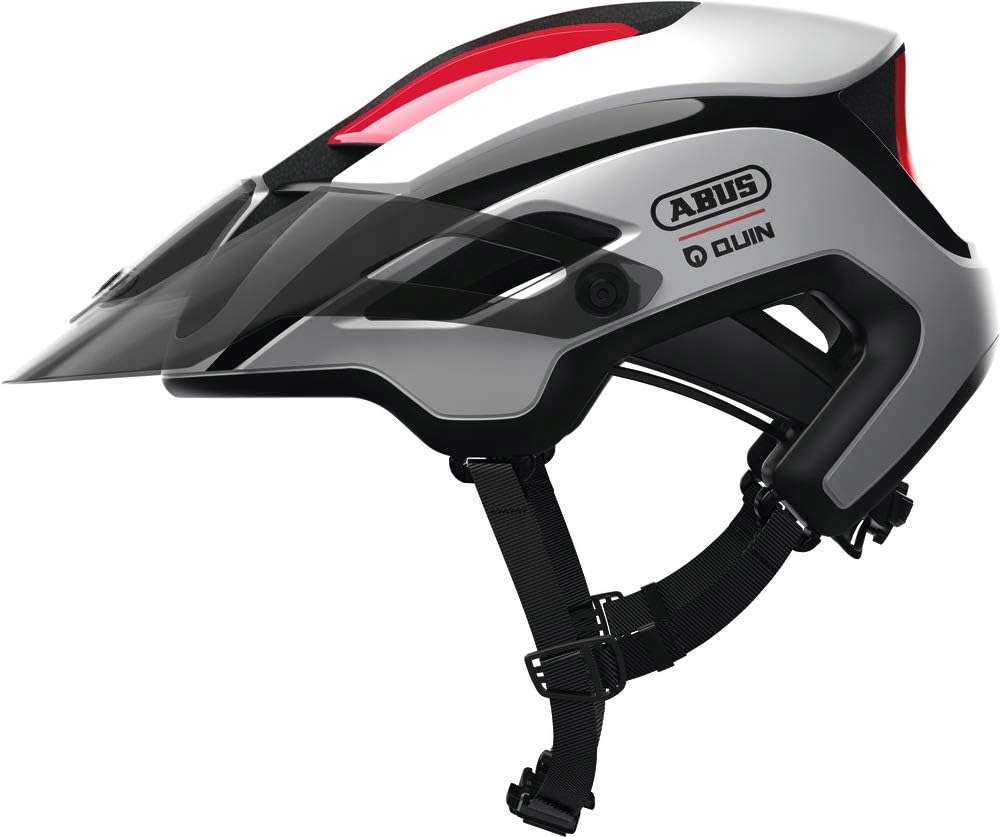 Cyklistická Přilba Abus Montrailer Quin Crash Sensor Polar White 58-61 cm L