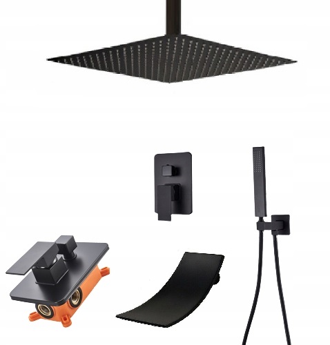 Čierna sprchová batéria Black Matte 30 Box