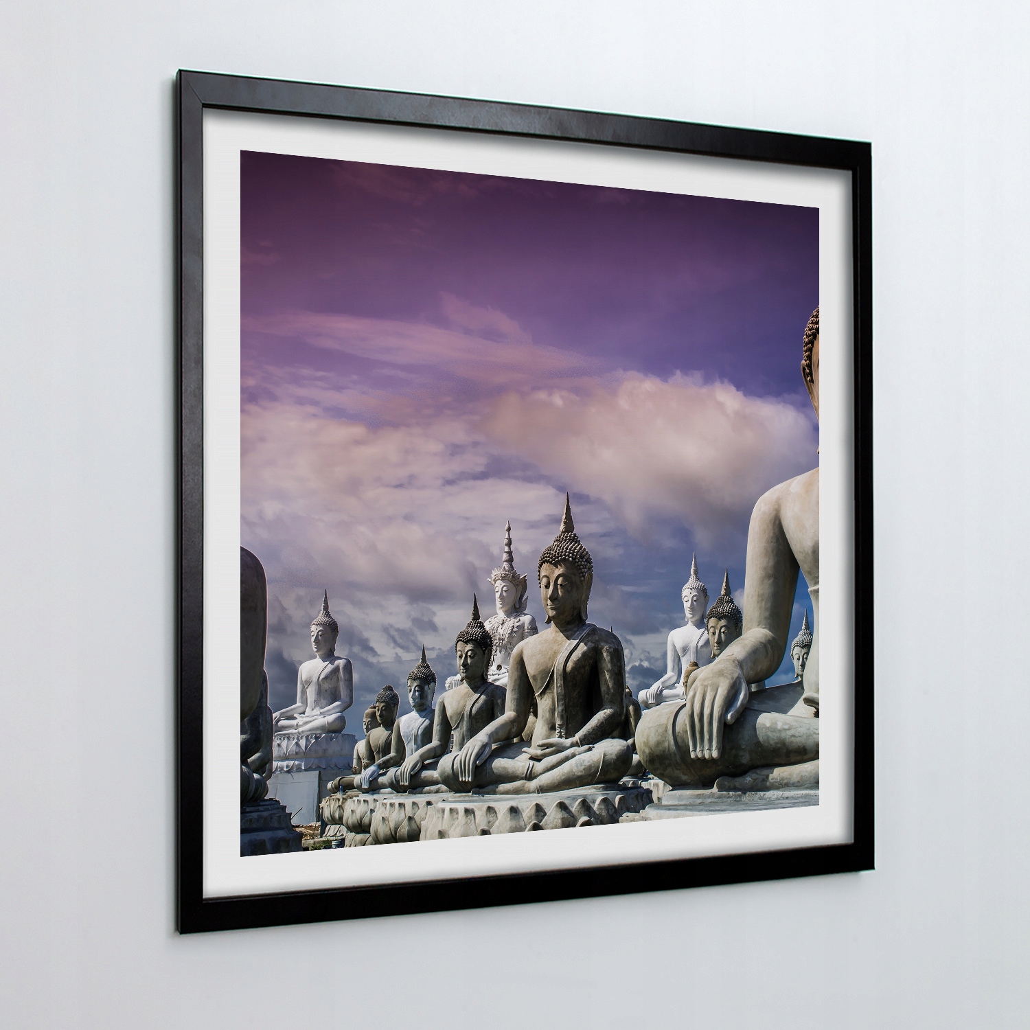 Obraz s mdf rámečkem na zeď Buddha sochy 50x50 cm