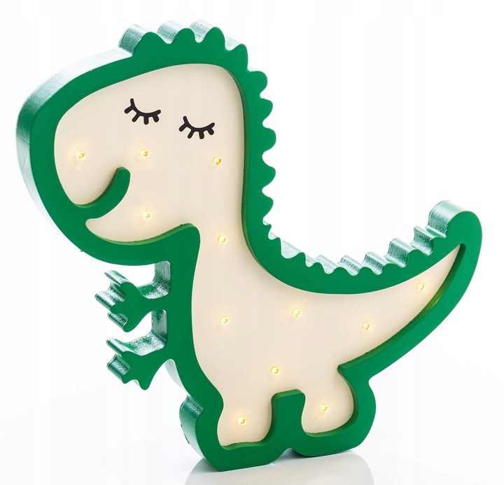 LAMPKA NOCNA DREWNIANA DINOZAUR HappyHippo Marka inna marka
