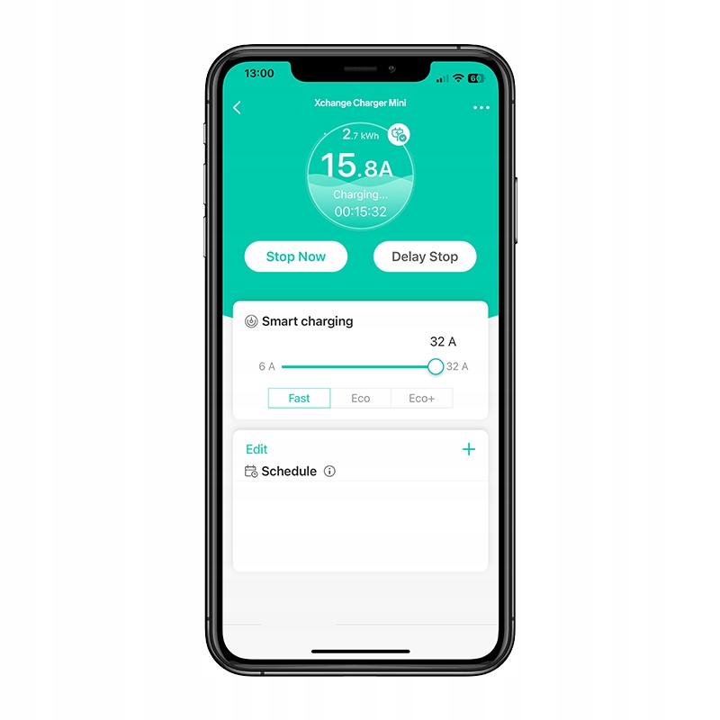 Ładowarka Xchange Mini 22 kW złącze Type2 RFID Aplikacja słupek montażowy Waga produktu z opakowaniem jednostkowym 25 kg