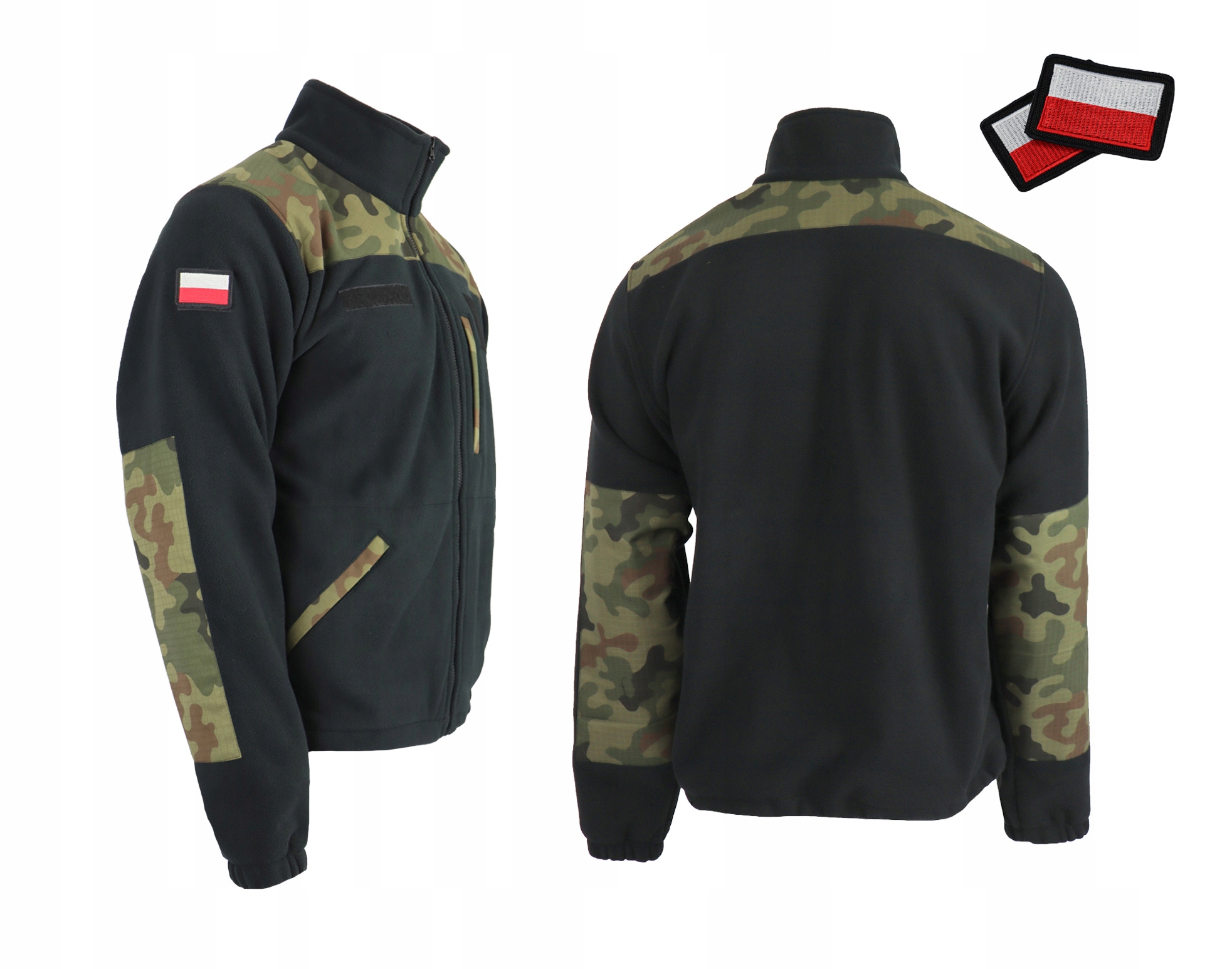 

Bluza Moro Polar Wojskowy Wz.93 +flagi 3 Kieszenie