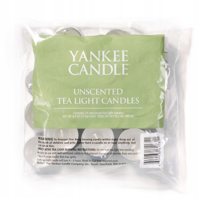 

Yankee Candle Tealight bezzapachowy 4-6 h 25 szt