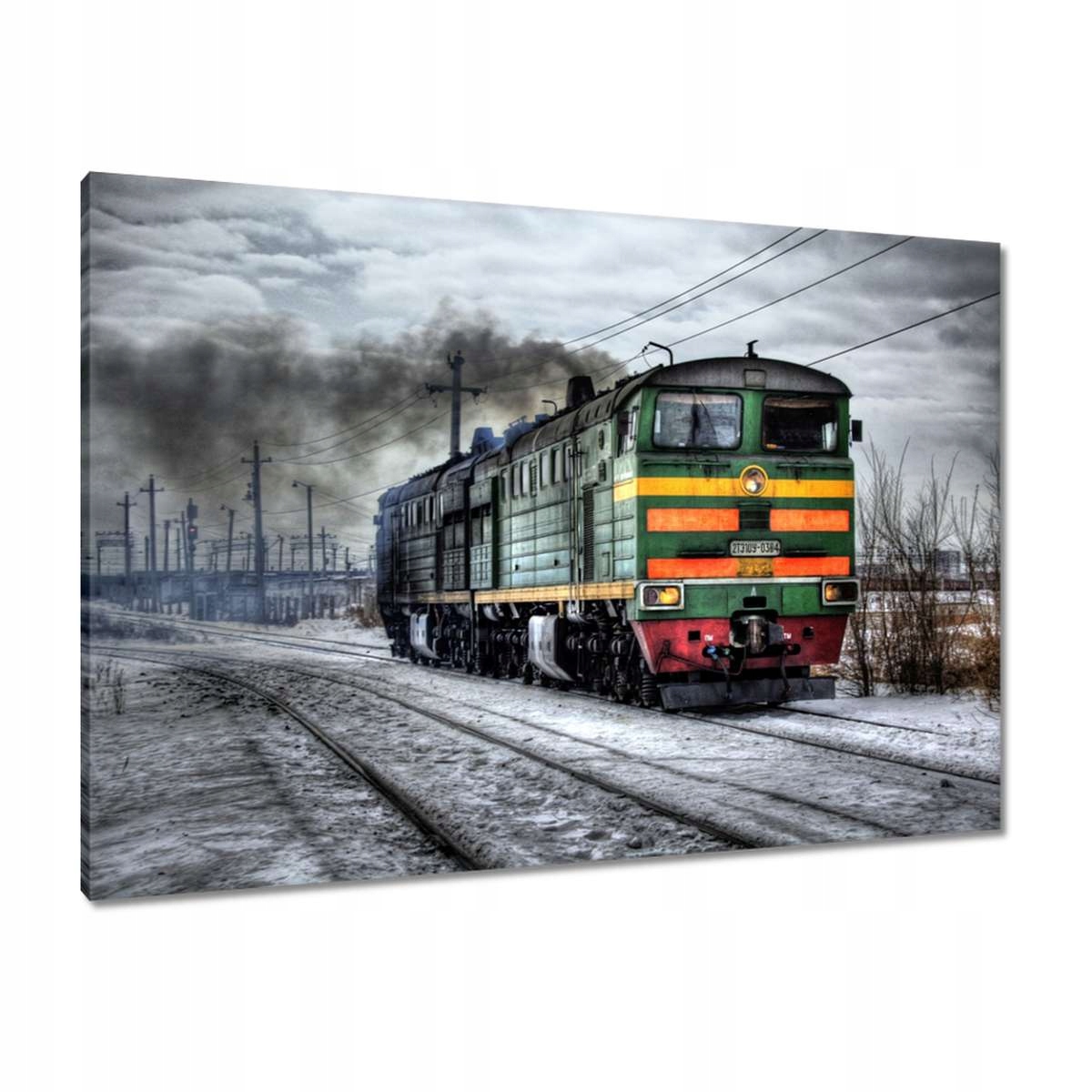 Obrazy 100x70 Vlak Lokomotiva Zima