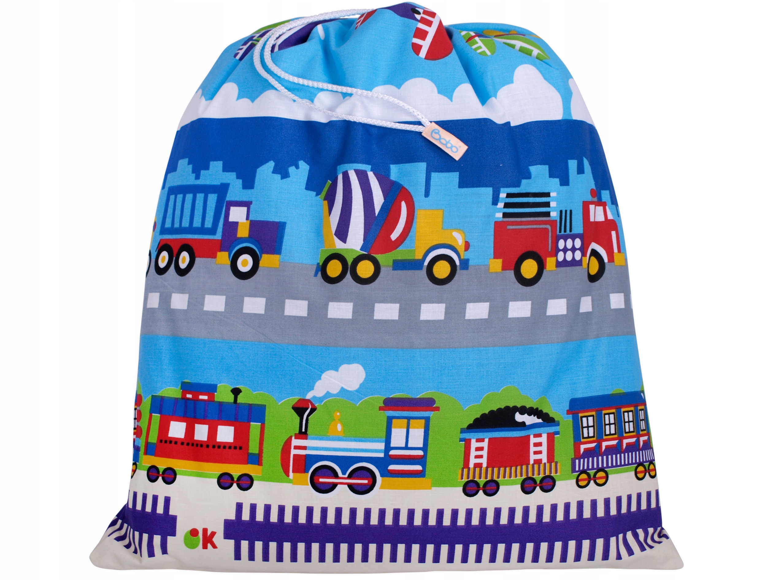 

Worek na pościel przedszkolaka 63x53 Kolor.pojazdy