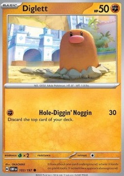 Karty Pokemon (obf 103) Diglett