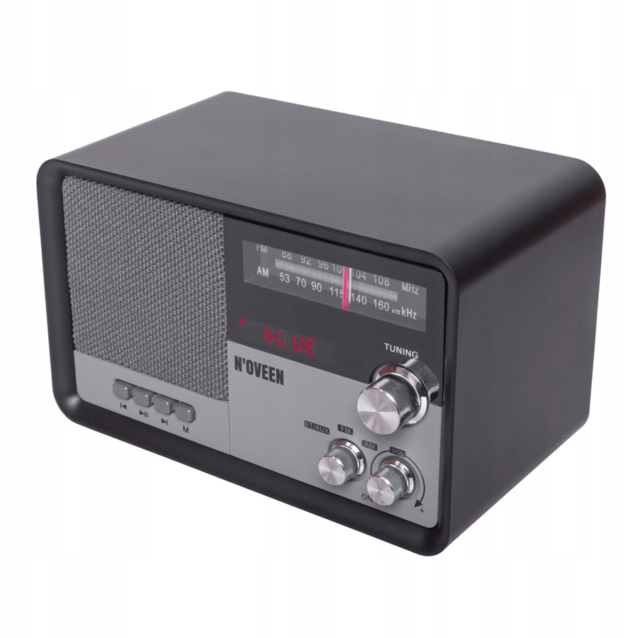 KLASYCZNE RADIO KUCHENNE RETRO BLUETOOTH AM/FM akumulator czarne Model PR951